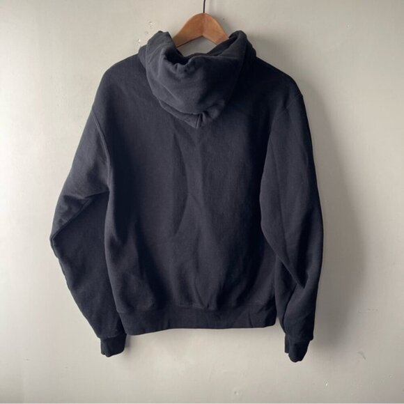 Harvard Hoodie Womens Small Black Champion Pullover Sweatshirt Preppy Sporty UNI - Picture 2 of 9